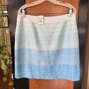 NWT J. McLaughlin Blue SADIE Ribbon Skirt Sz 12 $225